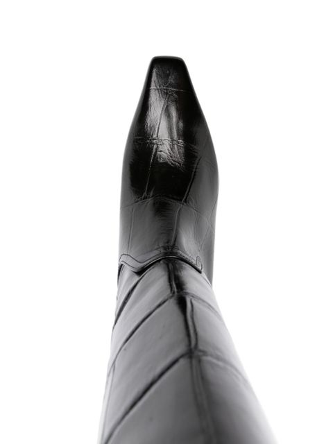 Paris Texas leather boots - Black