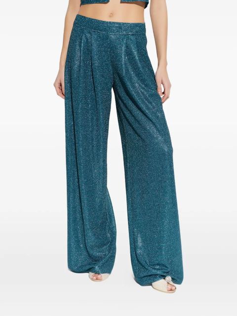 Oséree lurex palazzo pants - Blue
