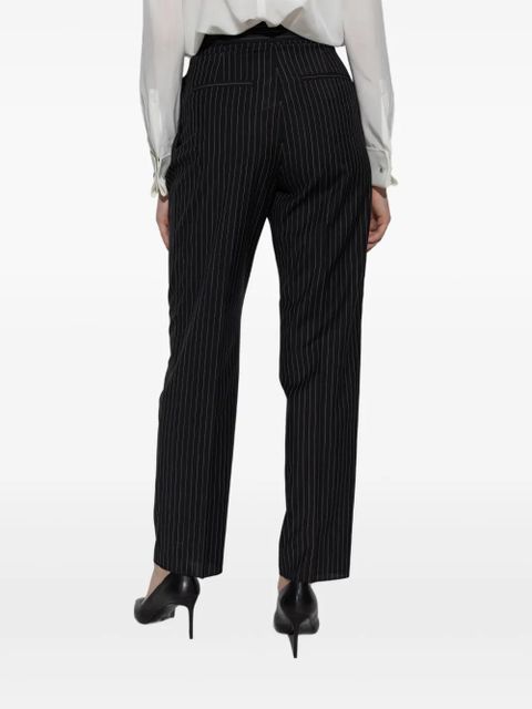 Max Mara pinstripe wool pants - Black