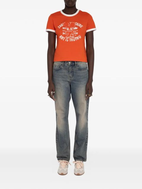 Zadig&Voltaire Woos Ringer graphic T-shirt - Orange