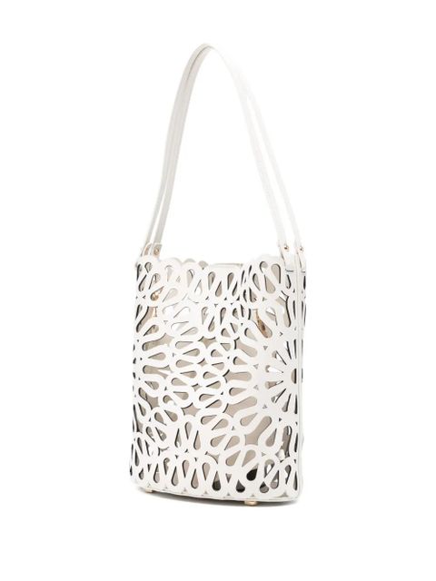 Simkhai Mccall laser-cut bucket bag - White