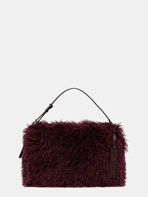 Karl Lagerfeld torebka K/WEAVE kolor bordowy A4W30077 - zdjęcie produktu nr 1