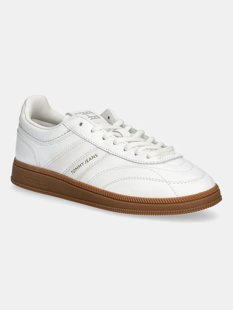 Tommy Jeans sneakersy skórzane THE GREENWICH EDGE LEATHER damskie kolor biały EN0EN03000 - zdjęcie produktu nr 1