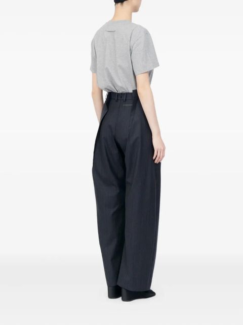 MM6 Maison Margiela pinstripe pleated trousers - Grey