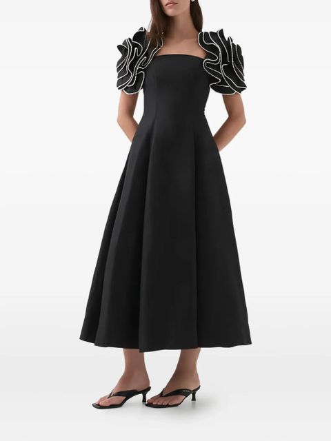 Aje Twyla ruffled midi dress - Black - zdjęcie produktu nr 2