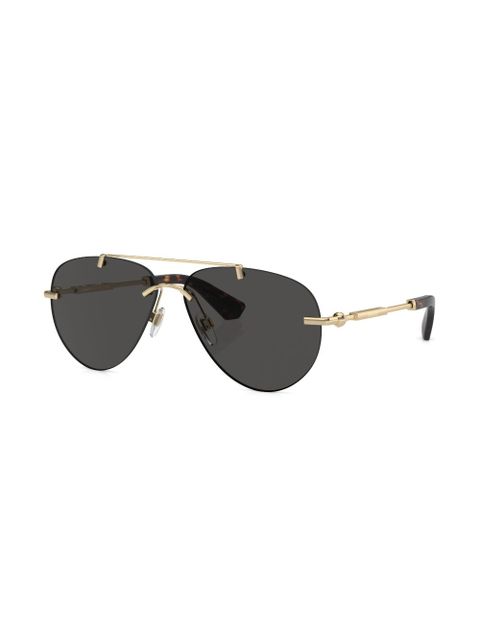 Burberry Eyewear metallic aviator-frame sunglasses - Gold - zdjęcie produktu nr 2