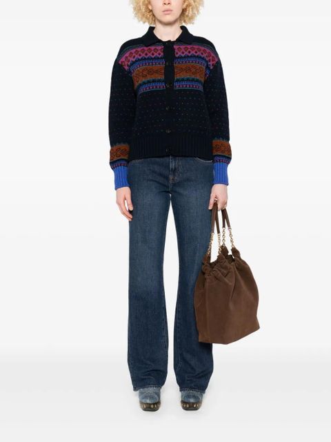 ETRO fair-isle cardigan - Blue