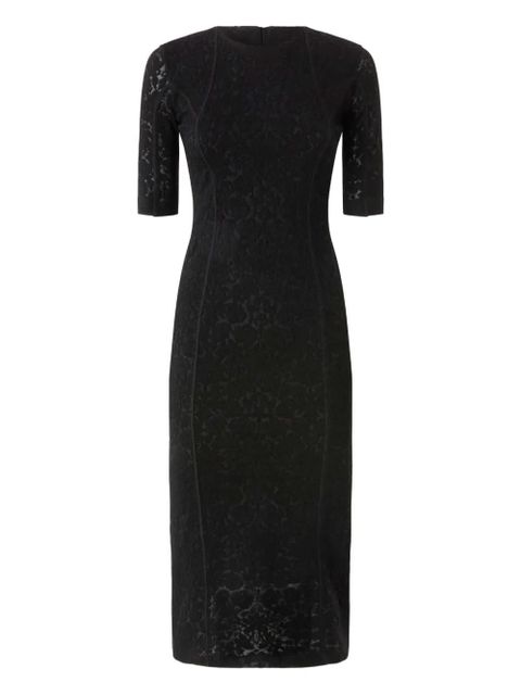 PINKO Arame crew-neck midi dress - Black - zdjęcie produktu nr 1