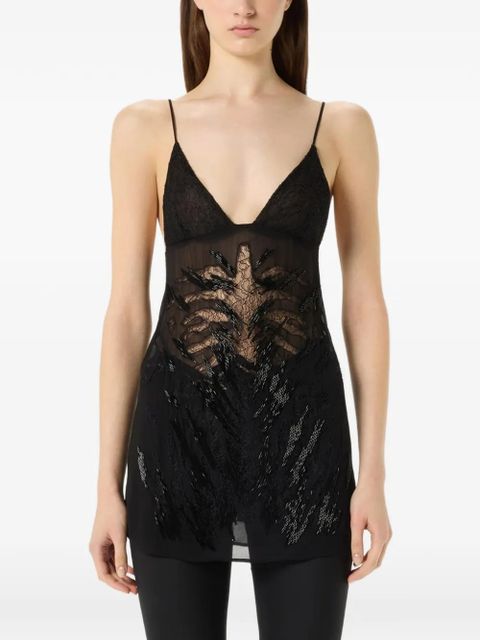 Blumarine embroidered top - Black