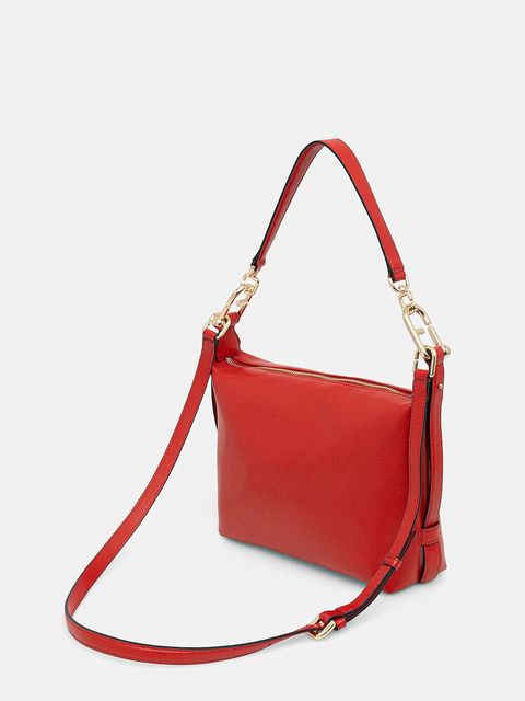 Furla torebka skórzana Tonie Mini Hobo kolor czerwony WE00877 A.0023 4484S - zdjęcie produktu nr 2