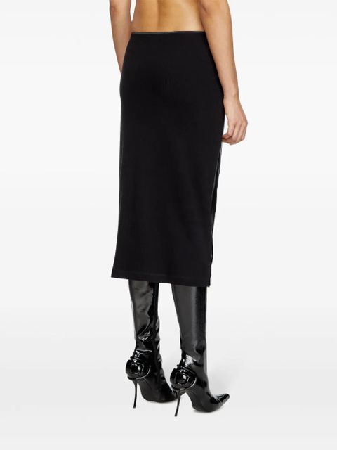 Diesel O-Silv midi skirt - Black