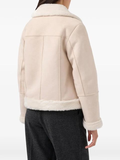 MC2 Saint Barth Lorayne faux-shearling-collar jacket - Neutrals - zdjęcie produktu nr 2