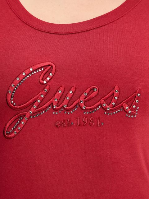 Guess longsleeve kolor czerwony W5YI26 J1314 - zdjęcie produktu nr 2