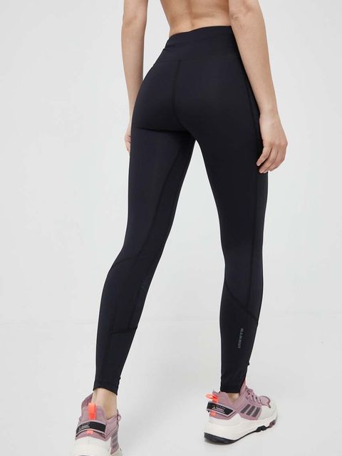 Mammut legginsy sportowe Massone damskie kolor czarny gładkie