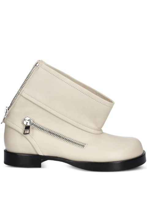 JW Anderson 30mm zip-detail boots - Neutrals - zdjęcie produktu nr 1