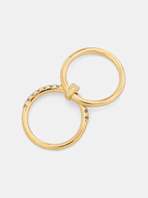 Tous pierścionek ze srebra pokrytego złotem - zdjęcie produktu nr 1