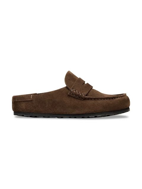 Birkenstock klapki zamszowe Naples - zdjęcie produktu nr 1