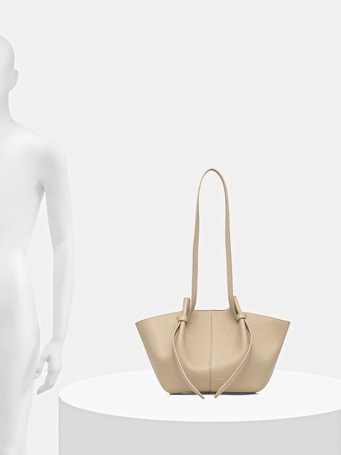 Yuzefi torebka skórzana MOCHI kolor beżowy YUZRS26-HB-MO-L066