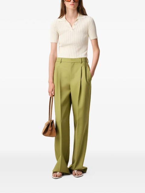 AMI Paris creases trousers - Green - zdjęcie produktu nr 2