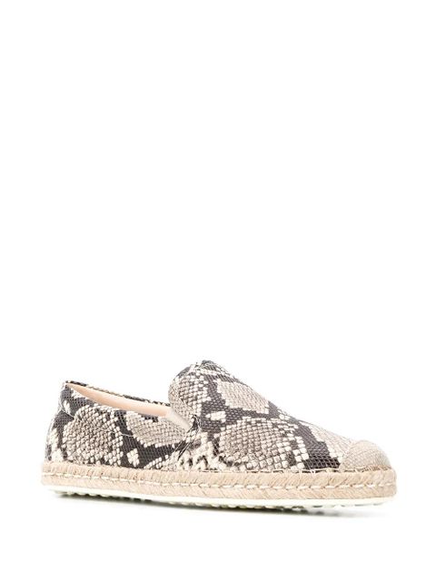 Tod's python-effect espadrilles - Neutrals - zdjęcie produktu nr 2