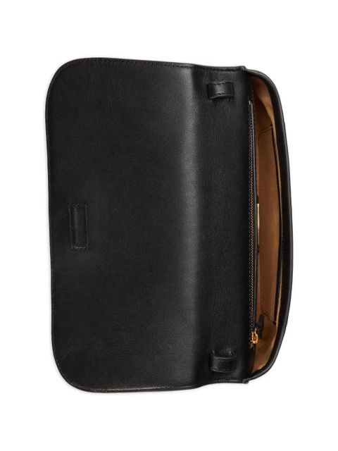 Lauren Ralph Lauren small Tanner padlock-detail shoulder bag - Black