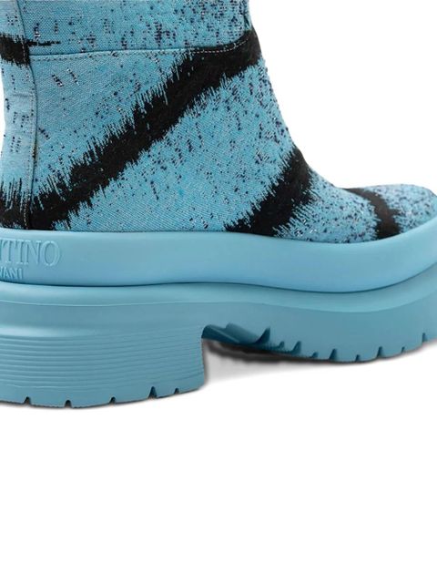 Valentino Garavani platform boots - Blue