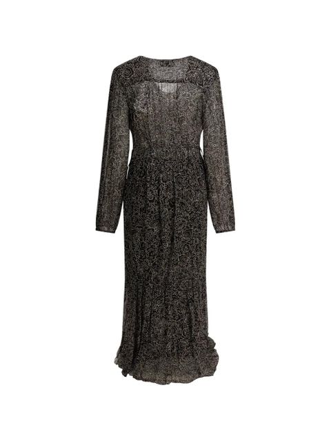 MARANT ÉTOILE Briane V-neck midi dress - Black - zdjęcie produktu nr 2