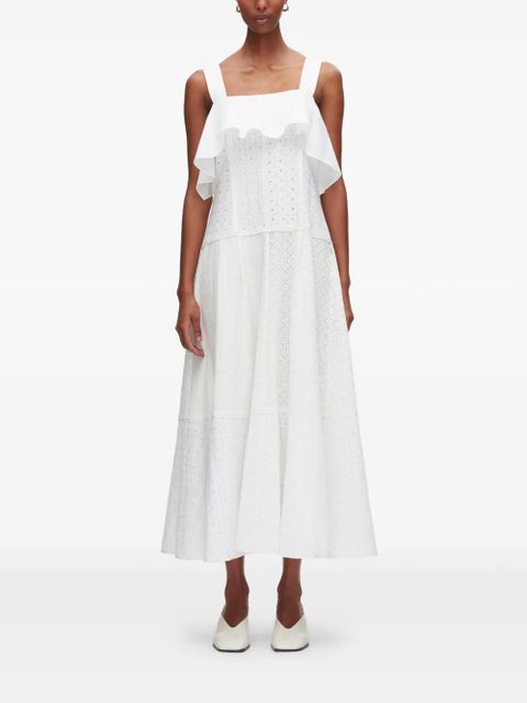 3.1 Phillip Lim ruffled panelled midi dress - White