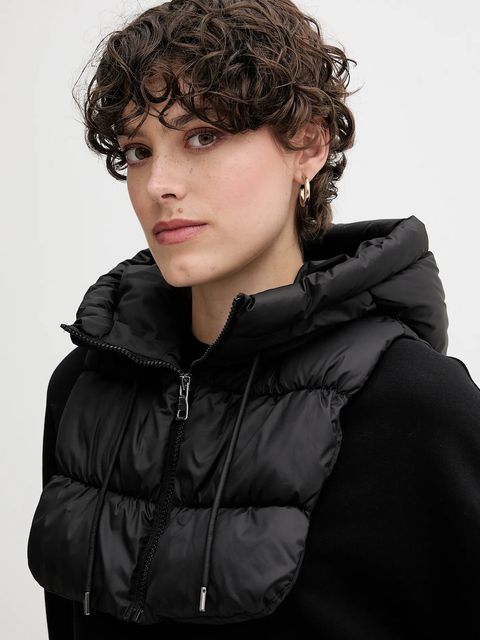 Geox komin NARCISA damski kolor czarny gładki W5660H T3152 - zdjęcie produktu nr 1