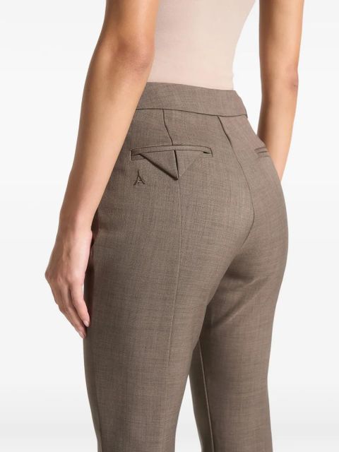 Manière De Voir zipped-cuffs tailored trousers - Brown