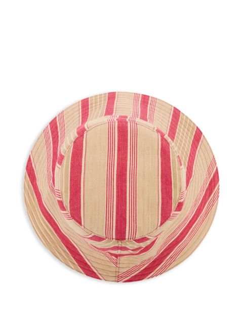 ISABEL MARANT Shaelyn striped bucket hat - Red