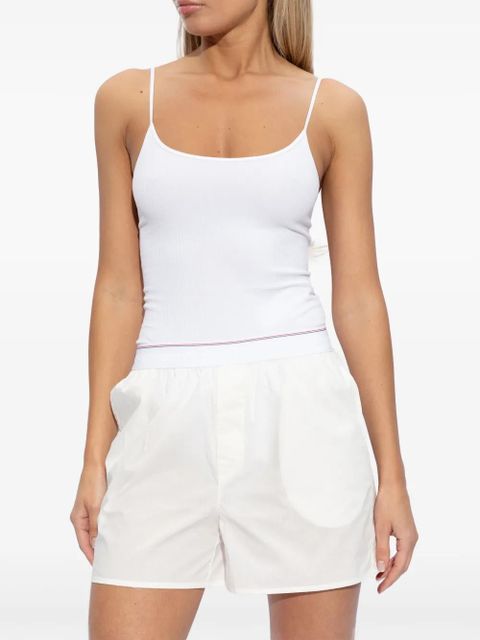 Alexander Wang logo-waistband cotton shorts - White