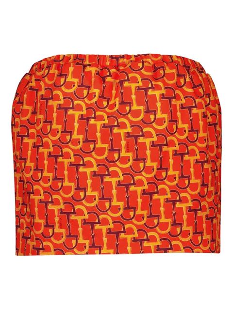 Gucci Horsebit-print skirt - Orange