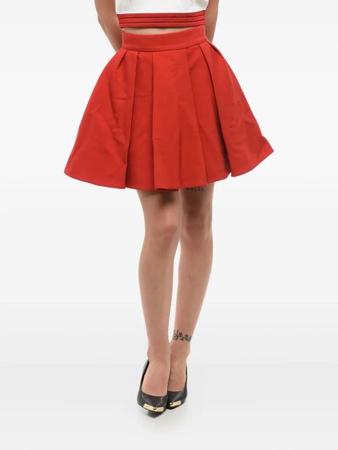 Balmain pleated zip skirt - Red - zdjęcie produktu nr 1