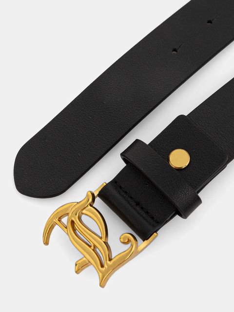 Juicy Couture pasek skórzany JC damski kolor czarny WIJJ98537WL7 - zdjęcie produktu nr 2