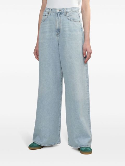 AGOLDE Nolan high-rise wide-leg jeans - Blue - zdjęcie produktu nr 2