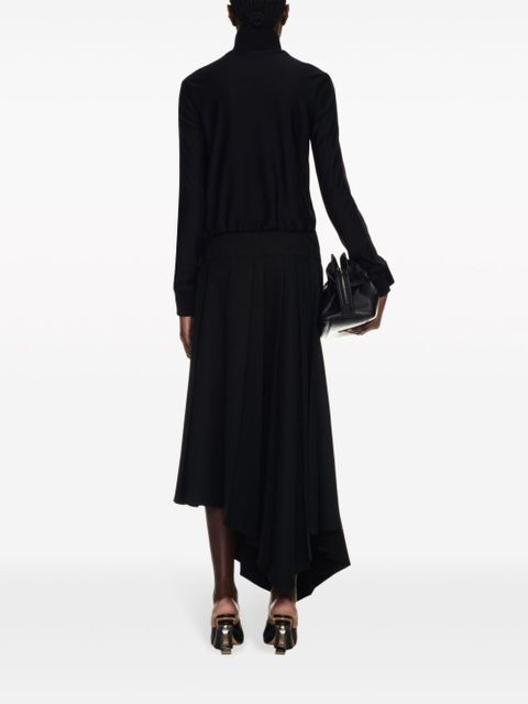 Off-White logo-band ribbed track jacket - Black