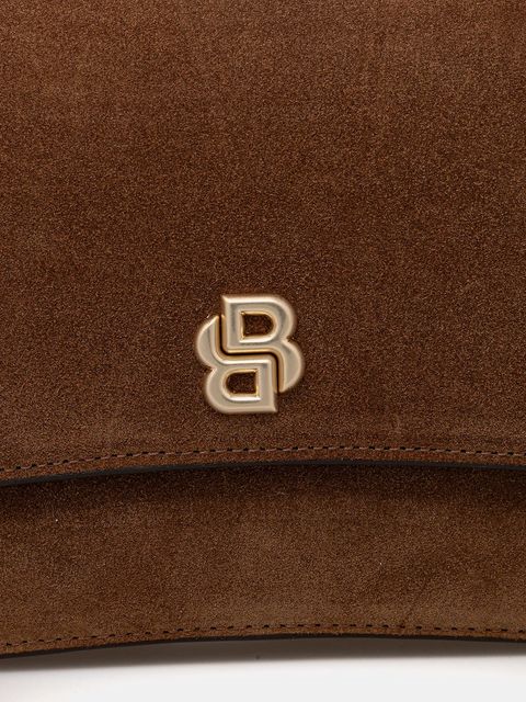 BOSS torebka zamszowa BOSS BEYOND Crossb S