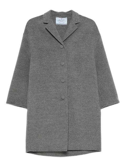 Prada cropped-sleeve coat - Grey - zdjęcie produktu nr 1