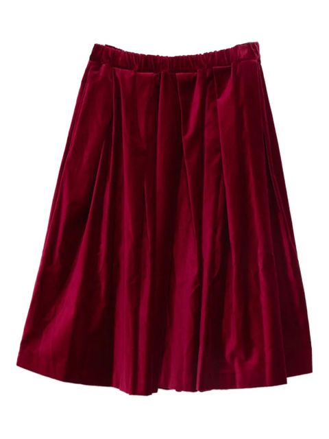 Comme Des Garçons pleated midi skirt - Red - zdjęcie produktu nr 1
