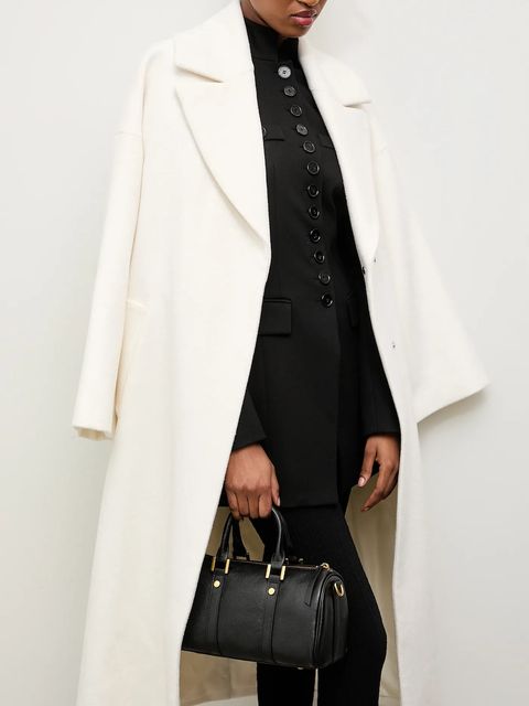 Answear Lab płaszcz wełniany kolor biały przejściowy oversize - zdjęcie produktu nr 2