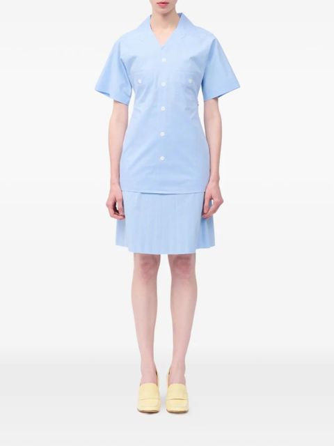 MM6 Maison Margiela patch-pocket shirt - Blue - zdjęcie produktu nr 2