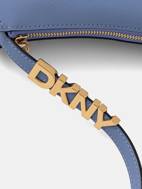 Dkny torebka skórzana kolor niebieski R433YG57