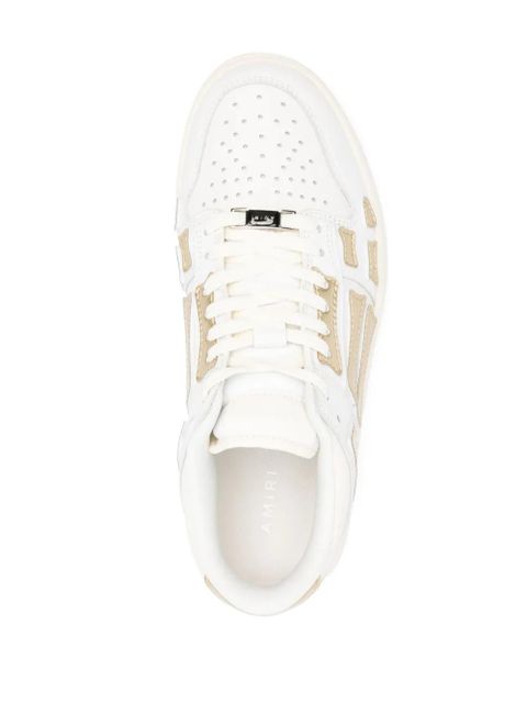 AMIRI patch-detail leather sneakers - White