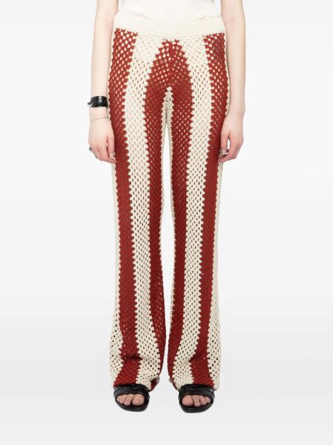 Zadig&Voltaire tricot-knit trousers - Red