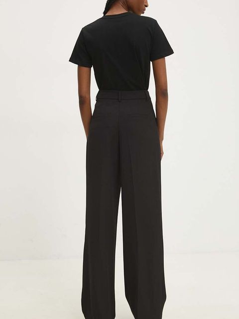 Answear.LAB spodnie damskie kolor czarny proste high waist