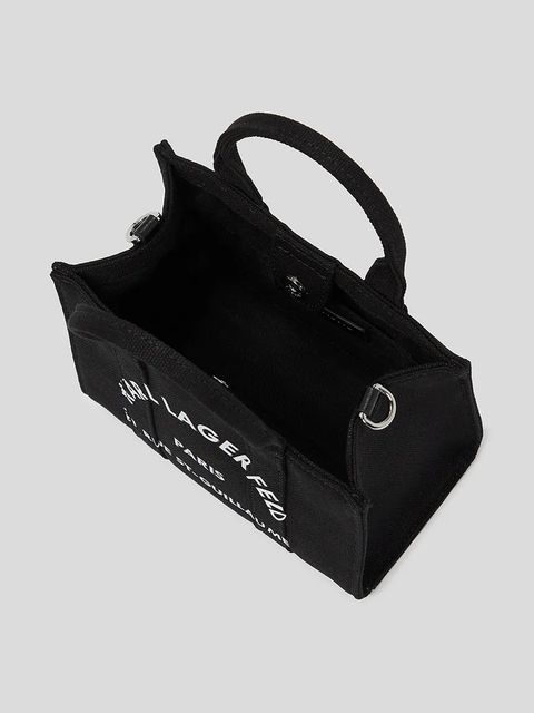 Karl Lagerfeld torebka bawełniana K/RSG kolor czarny A3W50118