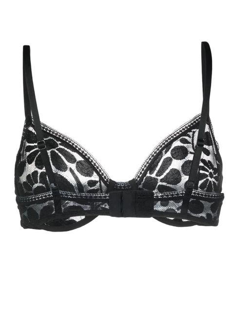 ERES floral-lace detail full-cup bra - Black - zdjęcie produktu nr 2