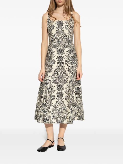 Ulla Johnson floral-print midi dress - Neutrals - zdjęcie produktu nr 2