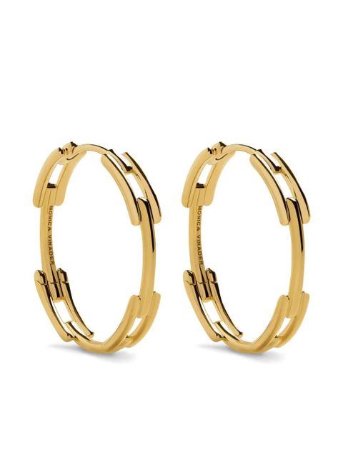 Monica Vinader medium Link earrings - Gold - zdjęcie produktu nr 1